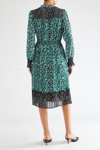 Vestido plissado - Verde