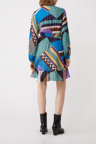 Vestido traçado - Verde-água