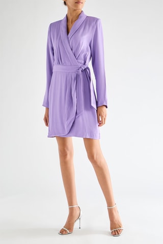 Vestido traçado - Malva