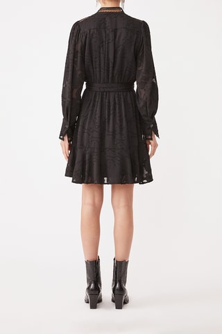 Vestido traçado - Preto