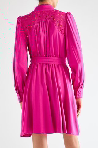 Vestido estilo patinadora - Fúcsia