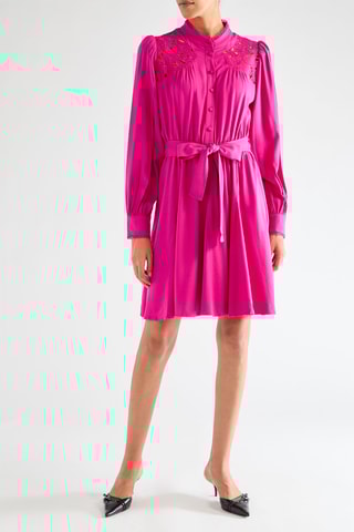 Vestido estilo patinadora - Fúcsia