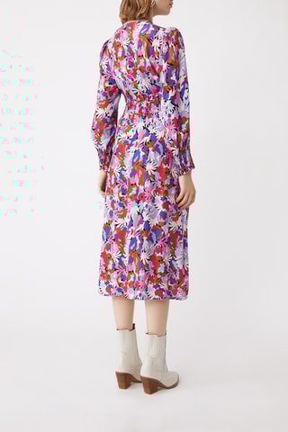 Vestido traçado - Branco e vermelho