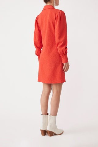 Vestido traçado - Laranja