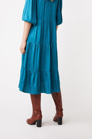 Vestido midi - Azul-pato