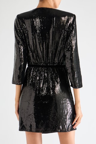 Vestido traçado - Preto