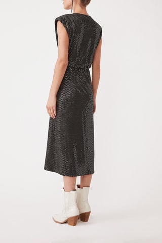 Vestido traçado - Preto