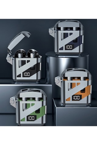 Auriculares EKO TWS - Optimus - LED - ENC - Naranja