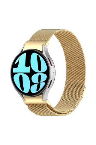 Bracelete em aço para relógio Samsung Galaxy Watch 4, 5 e 6 - Dourado  - EKO
