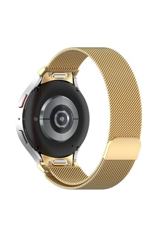Bracelete em aço para relógio Samsung Galaxy Watch 4, 5 e 6 - Dourado  - EKO