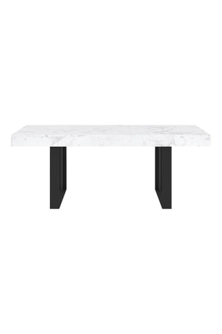 Mesa extensível Brixton - Branco e preto