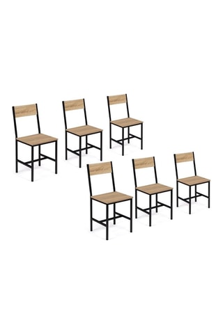 6 cadeiras Memphis - 41 x 85 x 45 cm   