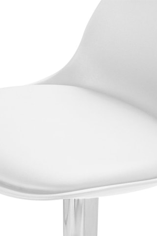 2 bancos de bar Karl - Branco