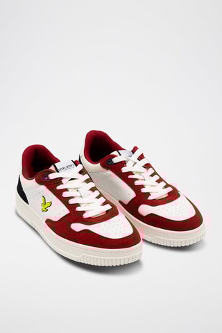 Sapatilhas em couro - Vermelho