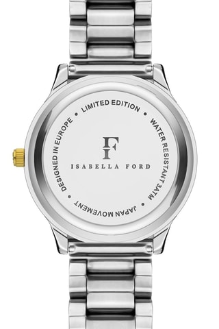 Orologio al quarzo in acciaio e diamante Héloïse