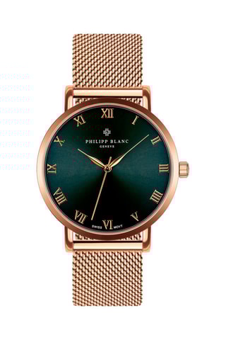 Montre à quartz en acier - Doré rose