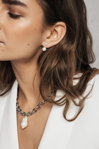 2 paires de boucles d'oreilles - Argenté