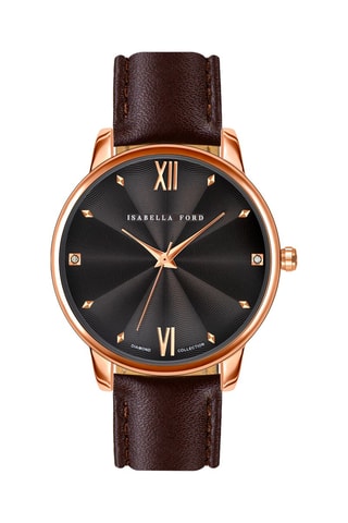 Coffret montre à quartz diamants et bracelets Coco