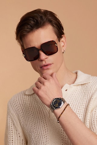 Lunettes de soleil polarisées mixte Armada - Catégorie 3 - Marron foncé et jaune foncé