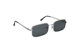 Lunettes de soleil polarisées mixte Old School - Catégorie 3 - Noir et argenté