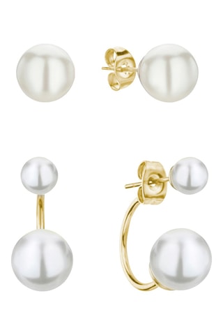 2 paires de boucles d’oreilles Agata - Perles fines