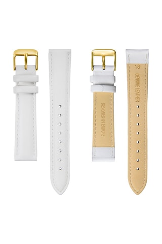 Montre à quartz en cuir et diamant Charlotte