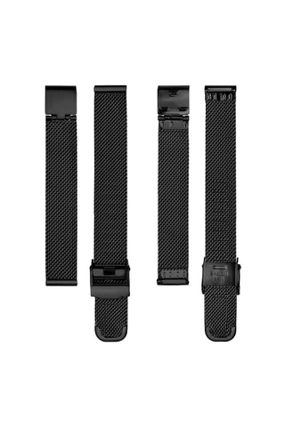 Montre à quartz en acier et diamant