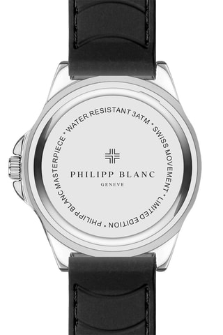 Montre à quartz en caoutchouc - Noir et argenté