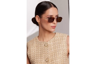 Lunettes de soleil polarisées femme 1990 - Catégorie 3 - Doré et marron