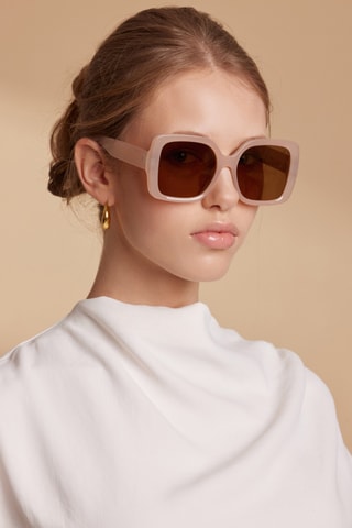 Lunettes de soleil polarisées femme Malibu - Catégorie 3 - Beige et marron