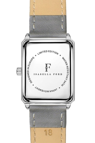 Montre à quartz en cuir et diamant Netty