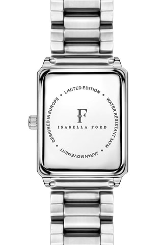 Montre à quartz en acier et diamant Netty