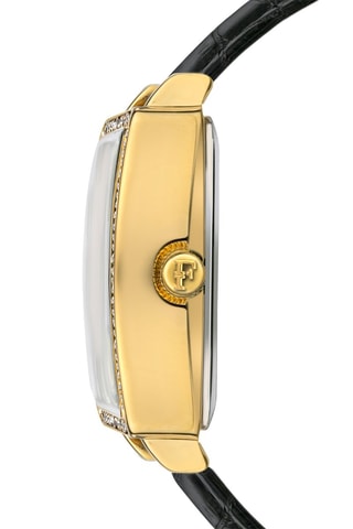 Montre à quartz en cuir et diamant Adélaïde