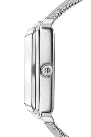 Montre à quartz en acier et diamant Netty