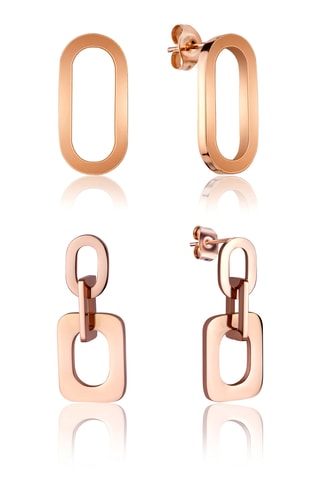 Puces et boucles d’oreilles Agathe - Doré