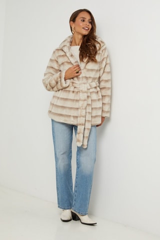 Jas met Capuchon - Crèmekleurig