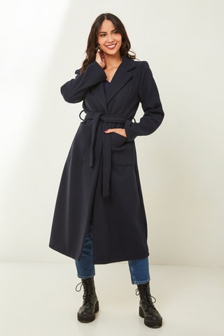 Lange Jas Marineblauw