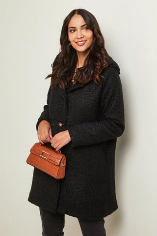 Jas met Capuchon Zwart