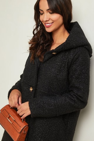 Jas met Capuchon Zwart