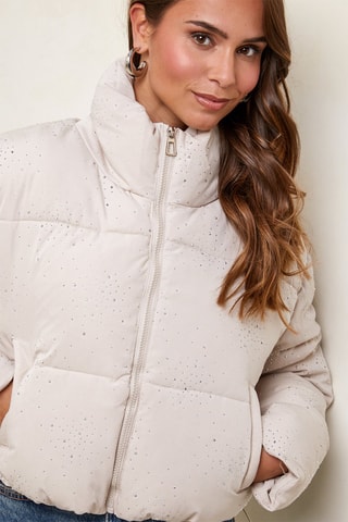 Gewatteerde Jas - Beige