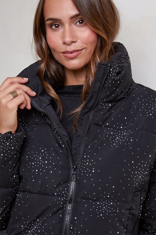 Gewatteerde Jas - Zwart