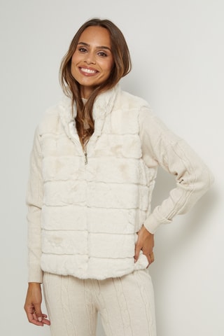 Mouwloos Vest - Beige