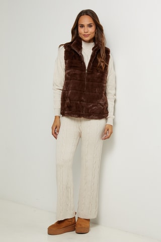 Mouwloos Vest - Bruin