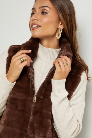 Mouwloos Vest - Bruin