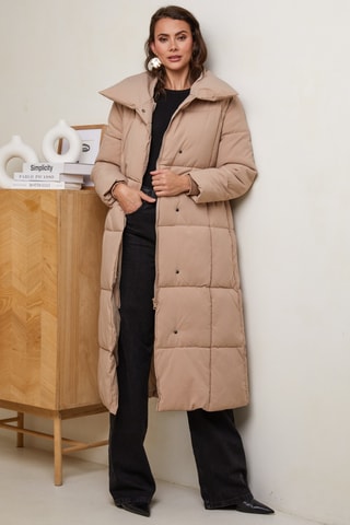 Gewatteerde Jas - Camel