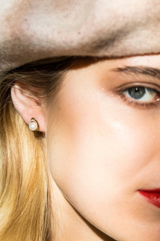 Orecchini Kochani - Oro giallo, diamanti e perle d’acqua dolce