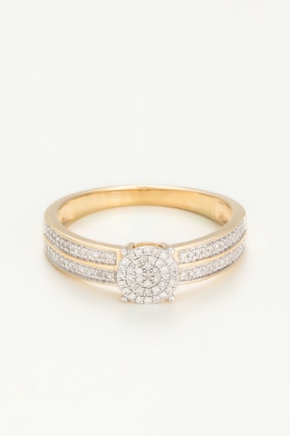 Solitario Toi que j'aime - Oro giallo e diamanti