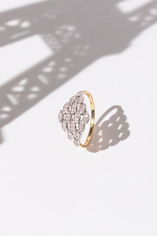 Anello Kudat - Oro giallo e diamanti