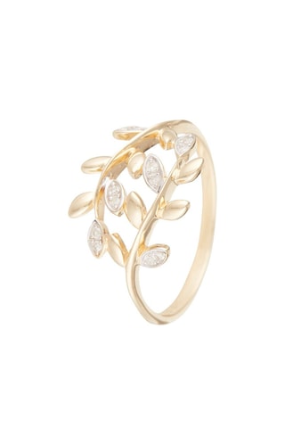 Anello Sanya - Oro giallo e diamanti