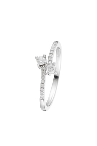 Anello Aphrodite - Oro Bianco e Diamanti